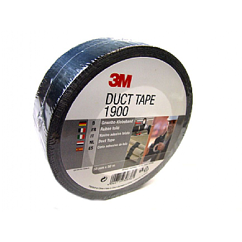 3M 1900 Black Cloth Duct Tape 50mm x 50m