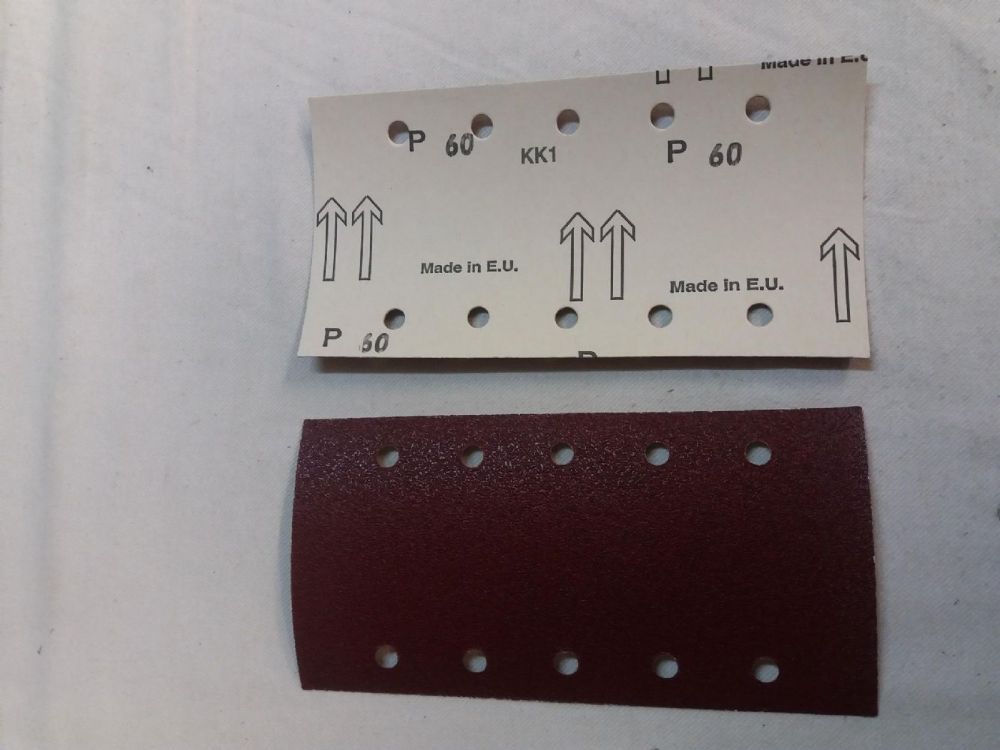 1/2 SANDING SHEETS - 115mm x 230mm - PUNCHED - HOOK & LOOP(Pack of 10) (80)