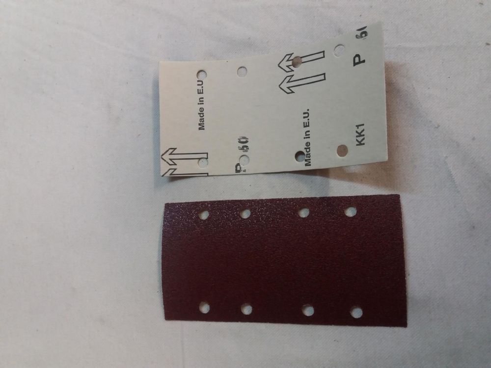 1/3 SANDING SHEETS - 93mm x 180mm - PUNCHED (PACK OF 10) (40)