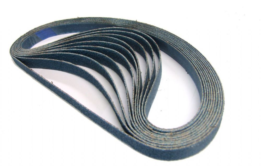 10 Dynabrade Belts 13mm x 610mm Zirconium