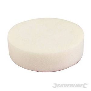 180mm Polishing Foam Head - Hook & Loop - White