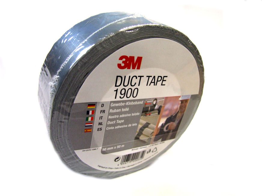 3M 1900 Silver Cloth Duct Tape 50mm x 50m