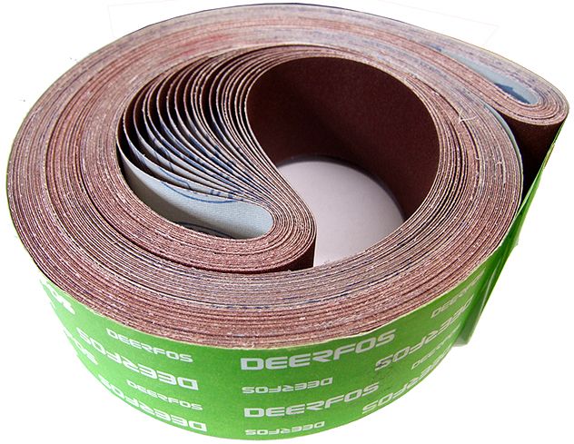 50mm x 1525mm J Weight Aluminium Oxide Belts (choice of pack qty's & grits) (80 grit - Pack of 5)