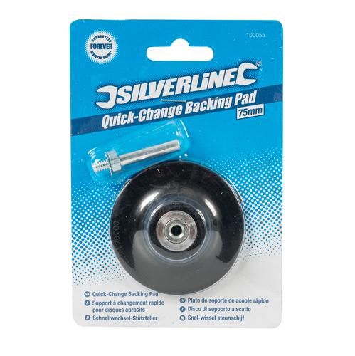 75mm Silverline Quick Change Backing Pad