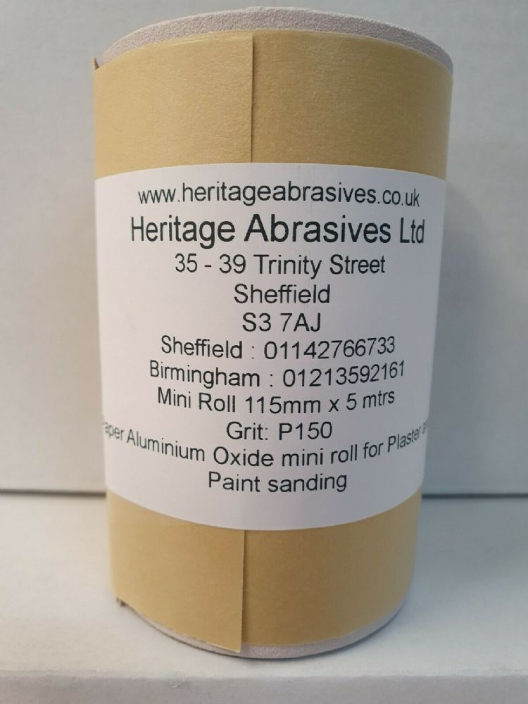 Aluminium Oxide Paper Roll 115mm x 5m and 115mm x 10m