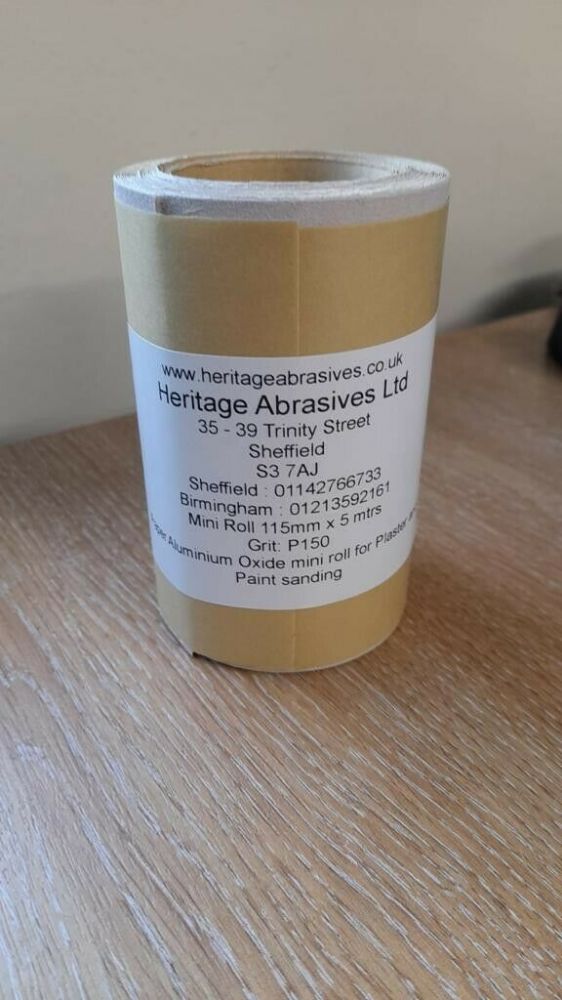 Aluminium Oxide Paper Roll 115mm x 5m and 115mm x 10m