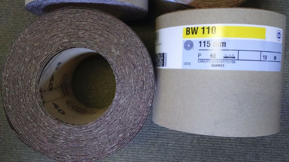 BW110 / BW114 Hermes Abrasive Roll 115mm x 10m (100)