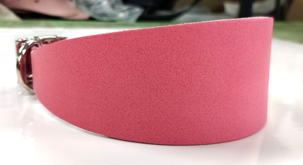 Dog Collar - Greyhound - Variety of Colours & Sizes (Pink Cotton Candy, Medium)