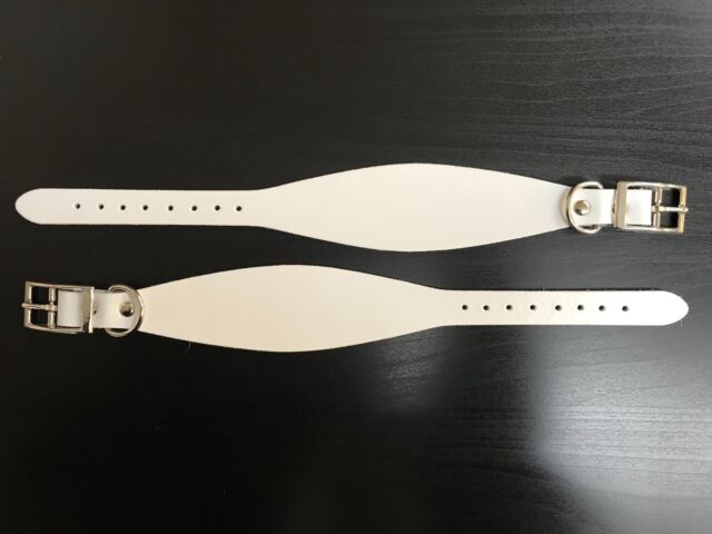 Dog Collar - Greyhound - Variety of Colours & Sizes (White, Medium)