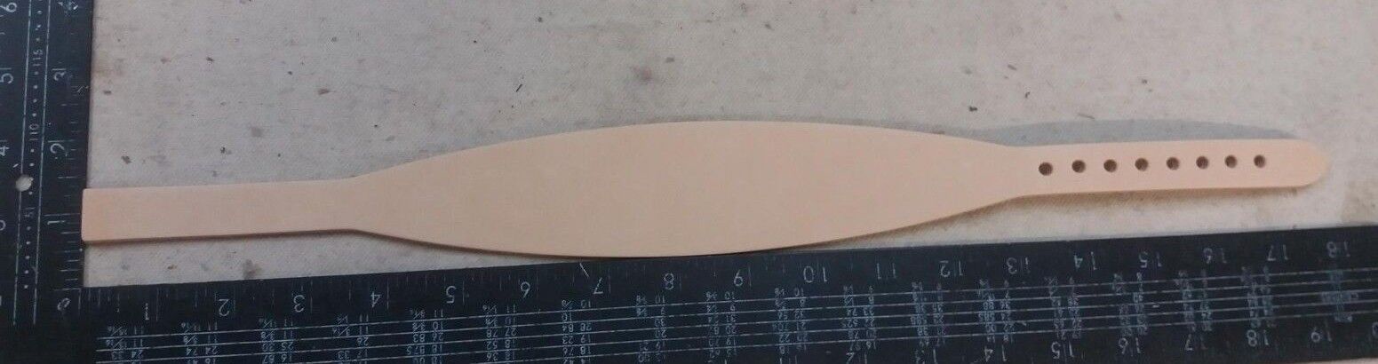 Greyhound / Whippet Dog Collar Blanks - Wide - Nat Veg Tan - 4 Sizes (X-Large, 10)