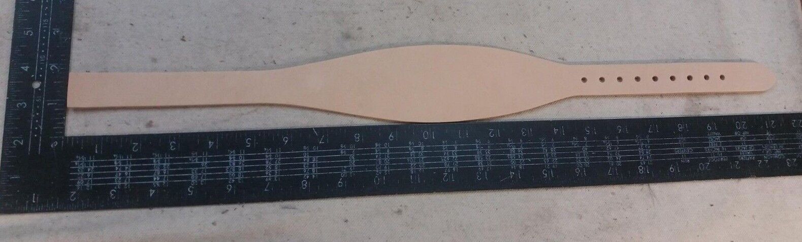 Greyhound / Whippet Dog Collar Blanks - Wide - Nat Veg Tan - 4 Sizes (X-Large, 10)