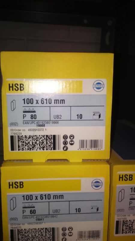 Hermes Alum. Oxide Belt 100mm x 610mm (Pack of 10 Belts)