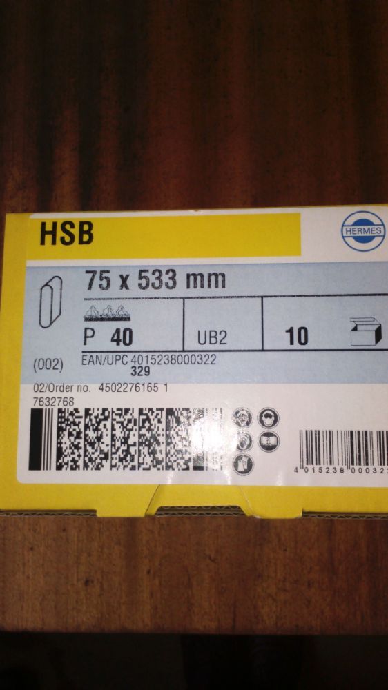 Hermes Alum. Oxide Belt 75mm x 533mm (Pack of 10 Belts) (80)