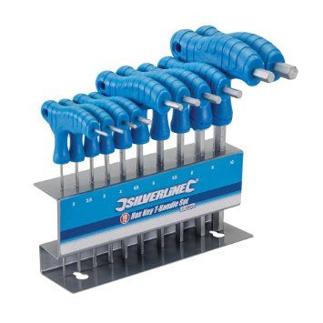 Hex Key T-Handle Set - 10 pc