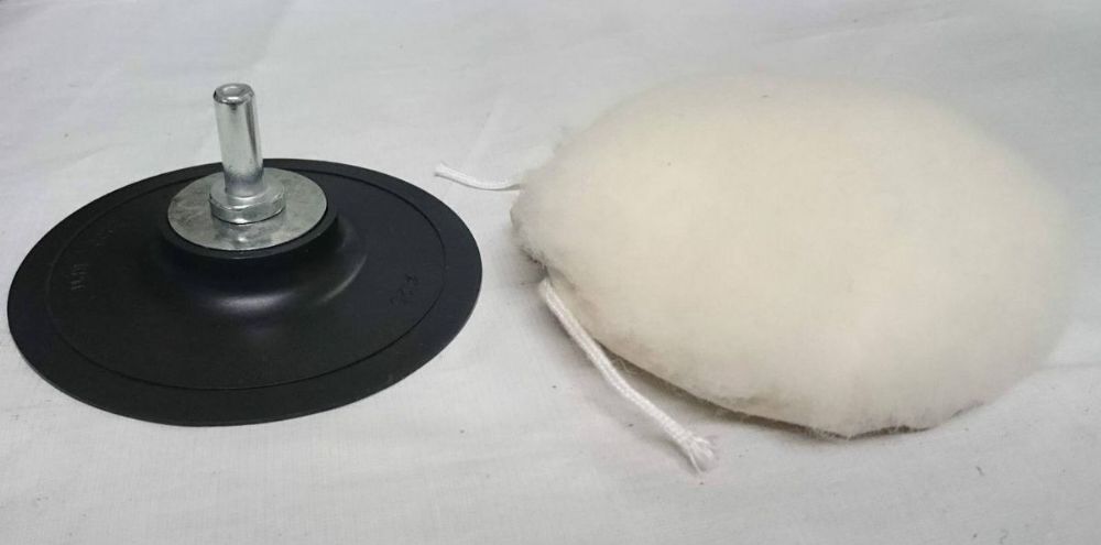 Lambswool Polishing Bonnet - Tie On / Drawstring