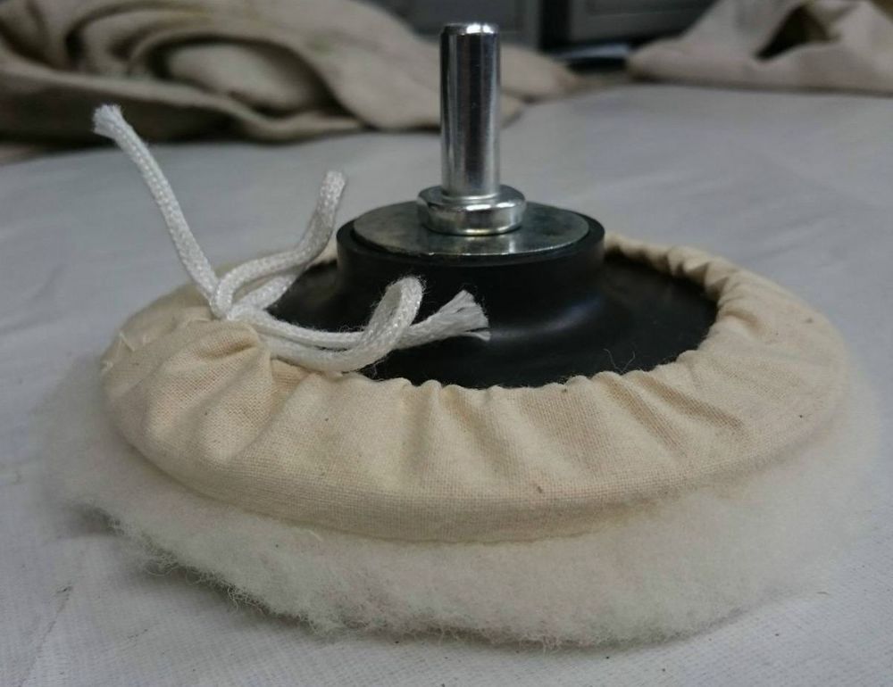Lambswool Polishing Bonnet - Tie On / Drawstring (5