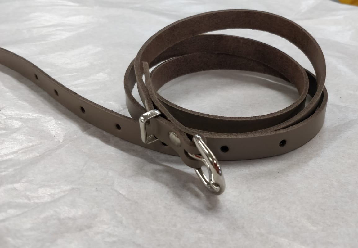 Leather Belt (B1) 13mm (Large - Taupe)
