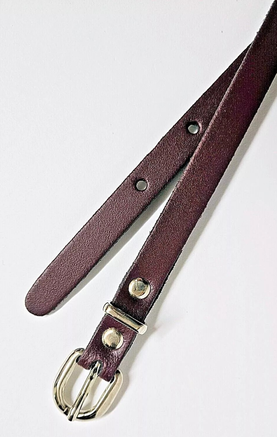 Leather Belt (B1) 13mm (Medium - Ox Blood Red)