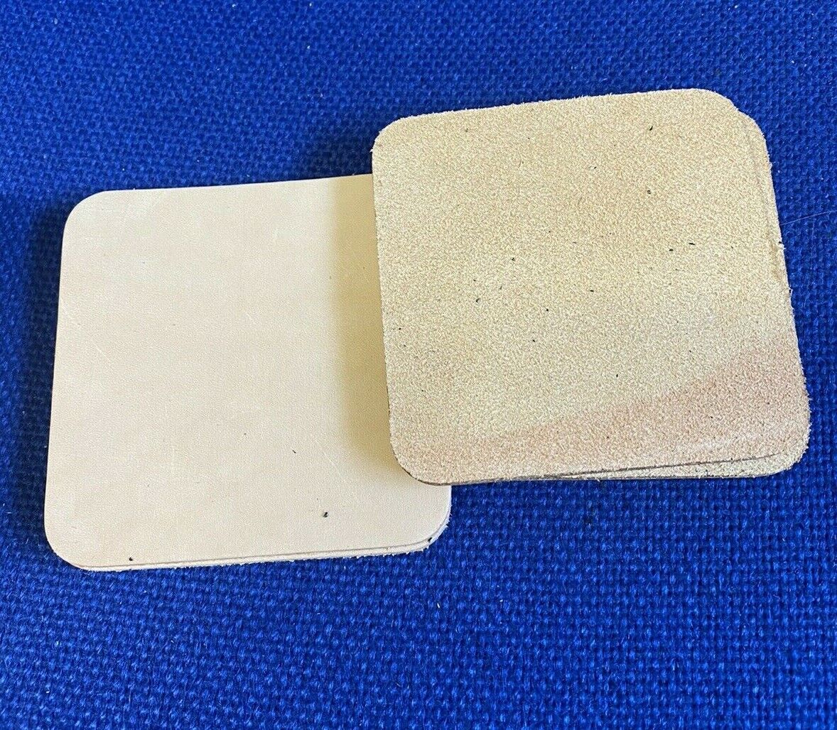Leather Coasters - Nat Veg - Round or Square 90mm (3.1/2