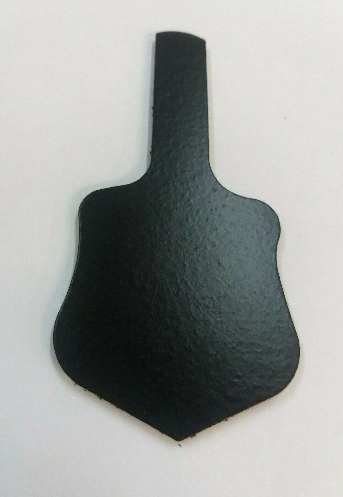 Leather Key Fob Blanks - Shield Shape - Various Colours - Qty Options (Black, 25)