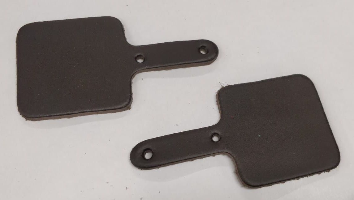 Leather Key Fob Blanks - Square - Various Colours - Qty Options (Dark Brown, 25)