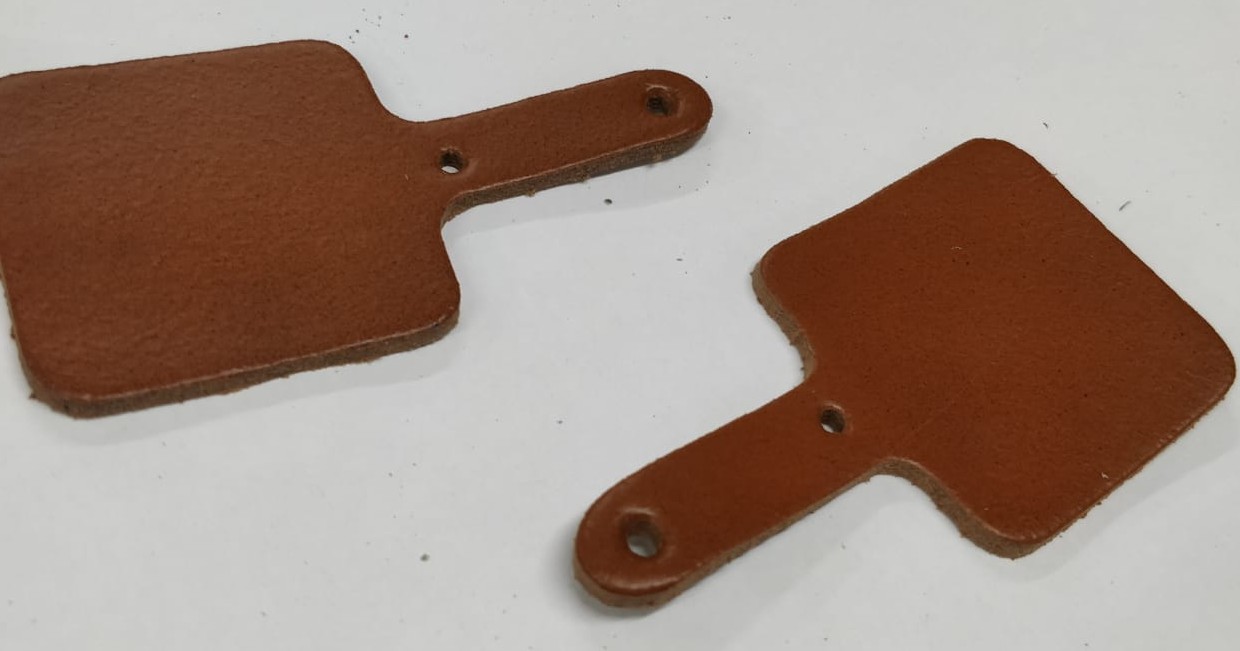 Leather Key Fob Blanks - Square - Various Colours - Qty Options (London Tan, 25)