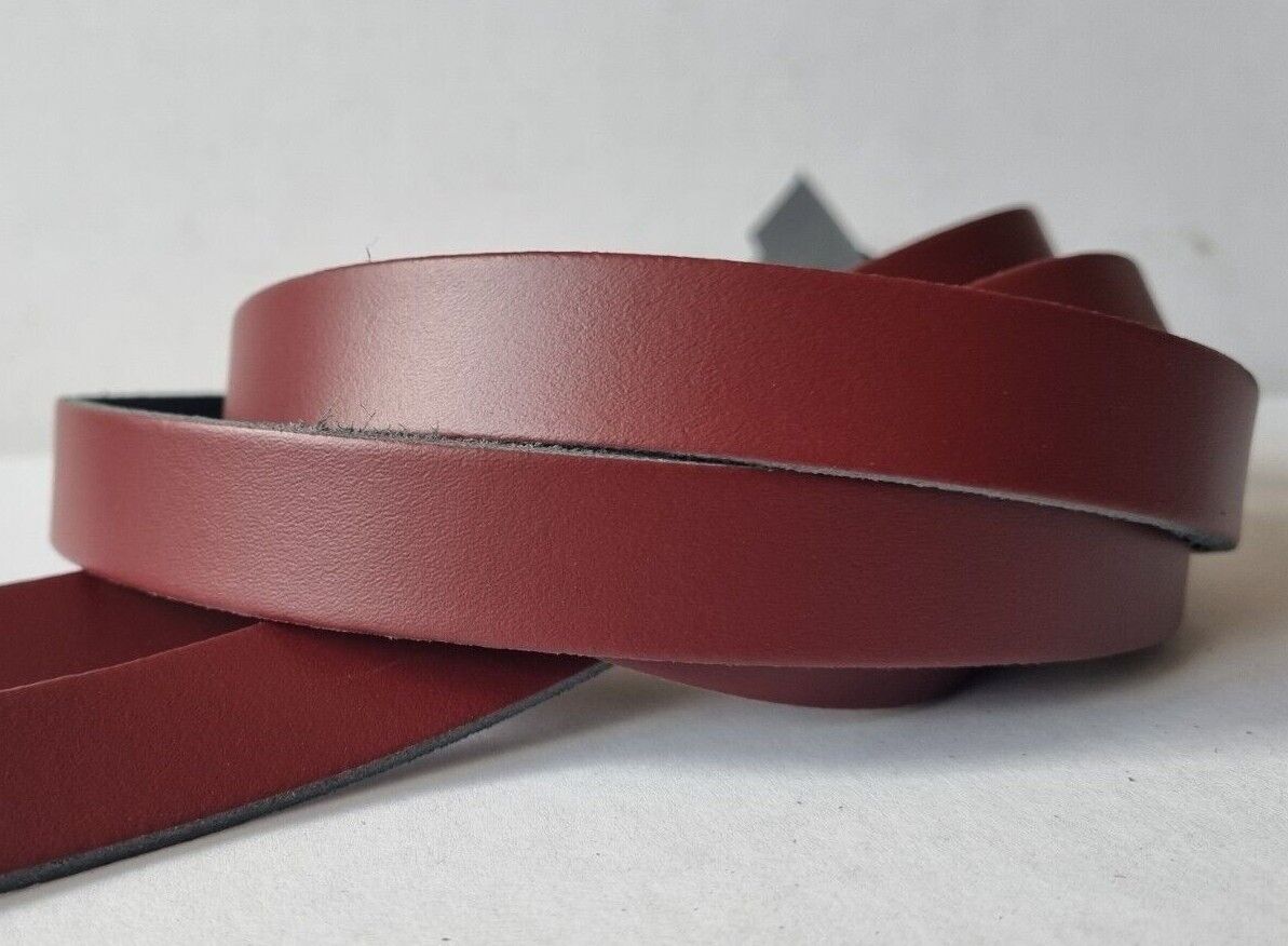 Leather Key Fob / Key Ring - Round - Various Colours - Qty Options (Ox Blood Red, 10)