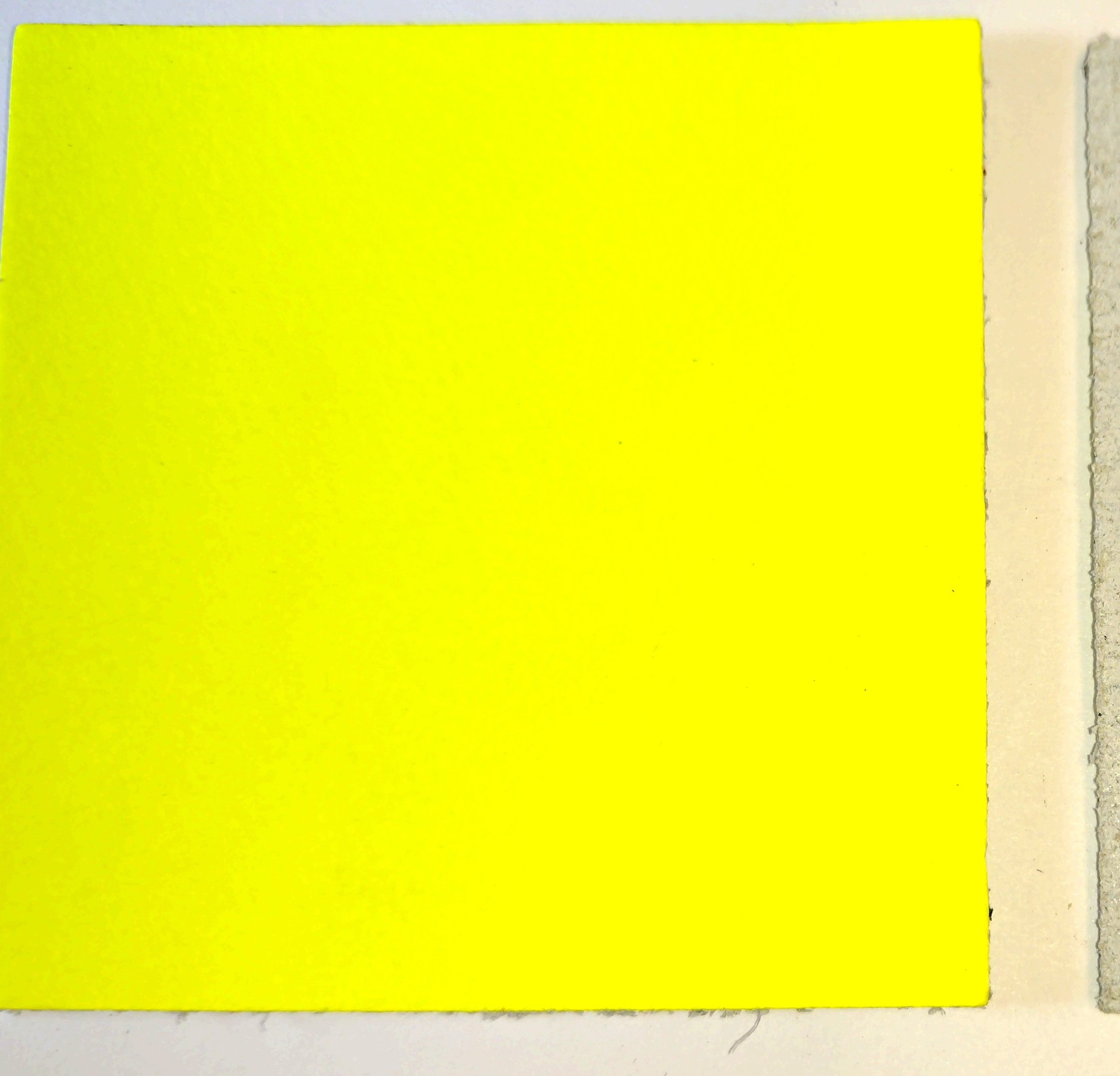 Leather Squares - 60mm x 60mm - Various Colours (Fluorescent Yellow, 1)