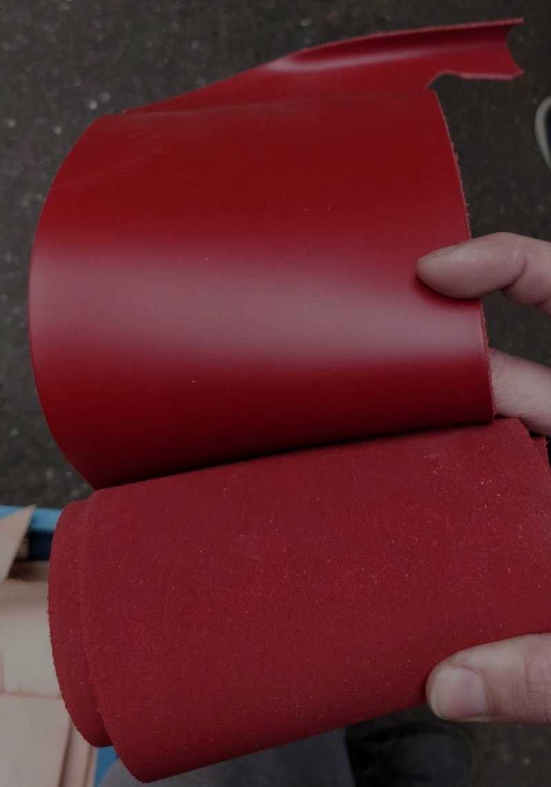 Leather Straps 127cm (50 inch) - widths (30mm - 75mm) -  Wine Red 40mm