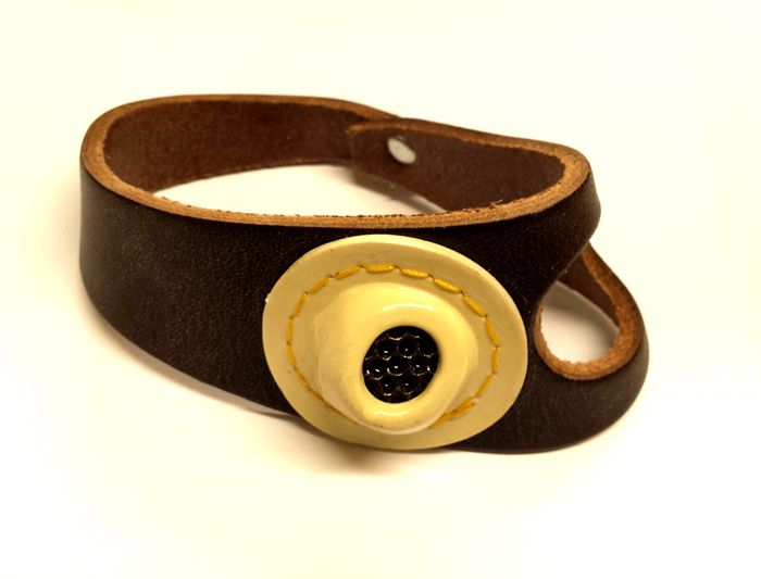No 2 RH Sewing Palm Genuine Leather - Brown