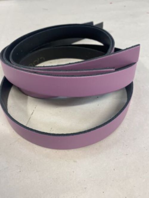 Pack of 10 Leather Straps/Collars/Choker Blanks with Holes 24 x 0.75 (Lilac)