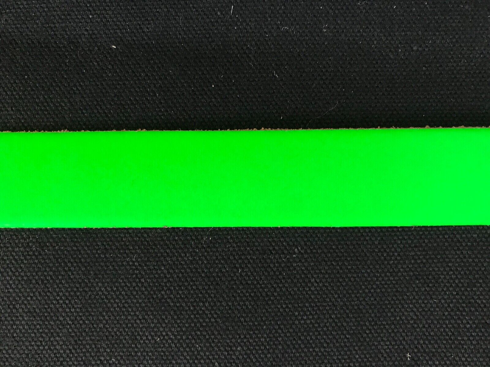 Pack of 10 Leather Straps/Collars/Choker Blanks with Holes 24 x 1 (Fluorescent Green)