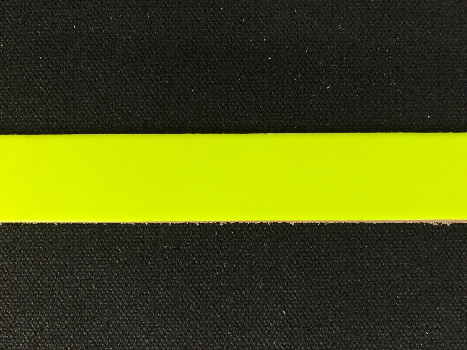 Pack of 10 Leather Straps/Collars/Choker Blanks with Holes 24 x 1 (Fluorescent Yellow)