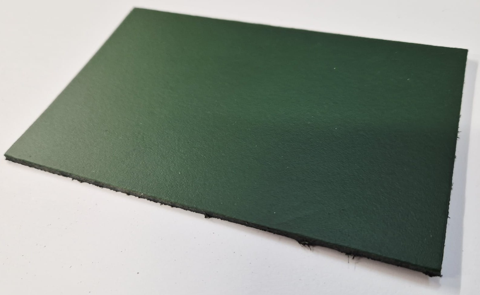 Pair Of Leather Horse Buckle Guards 1 Row - 3 Slots (Dark Green)