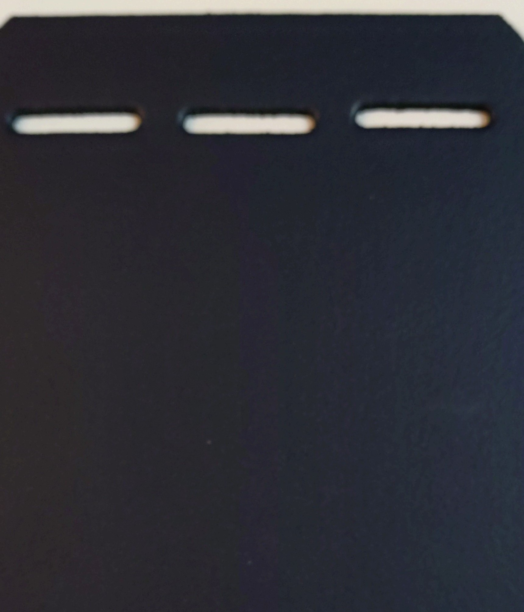 Pair Of Leather Horse Buckle Guards 1 Row - 3 Slots (Navy Blue)