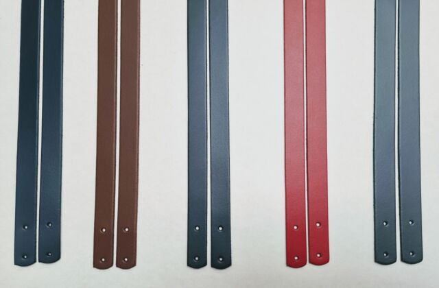 Pair of Replacement Bag Handles - Size & Colour Options (20 inch x 19mm, Black)