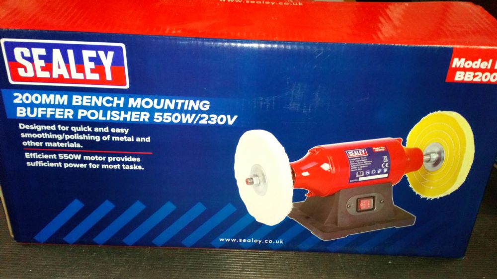 Sealey BB2002 Bench Mounted Polishing & Buffing Machine