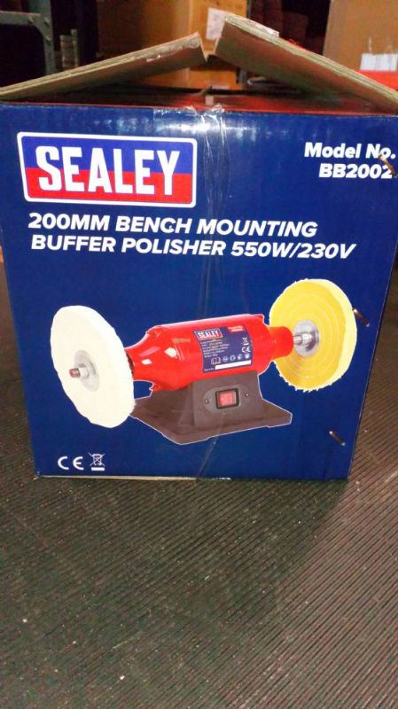 Sealey BB2002 Bench Mounted Polishing & Buffing Machine