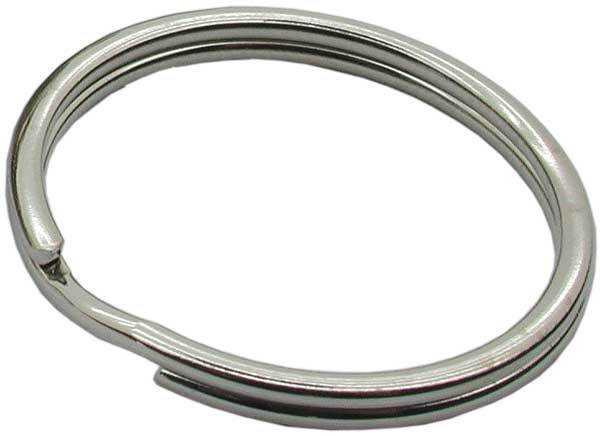 Split Rings - Steel Nickel Plated - 30mm o/d - Pack Qty 100