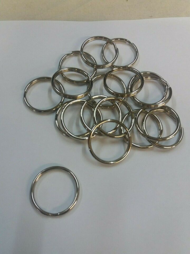 Split Rings - Steel Nickel Plated - 30mm o/d - Pack Qty 100